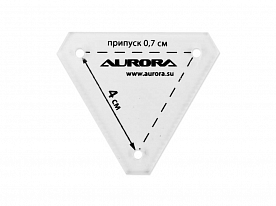 Линейка для пэчворка Aurora AU-6183 Треугольник 4 см